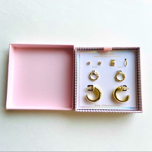 Gold Cake - Brand New - Earrings Set from California - Picture 6 of 10